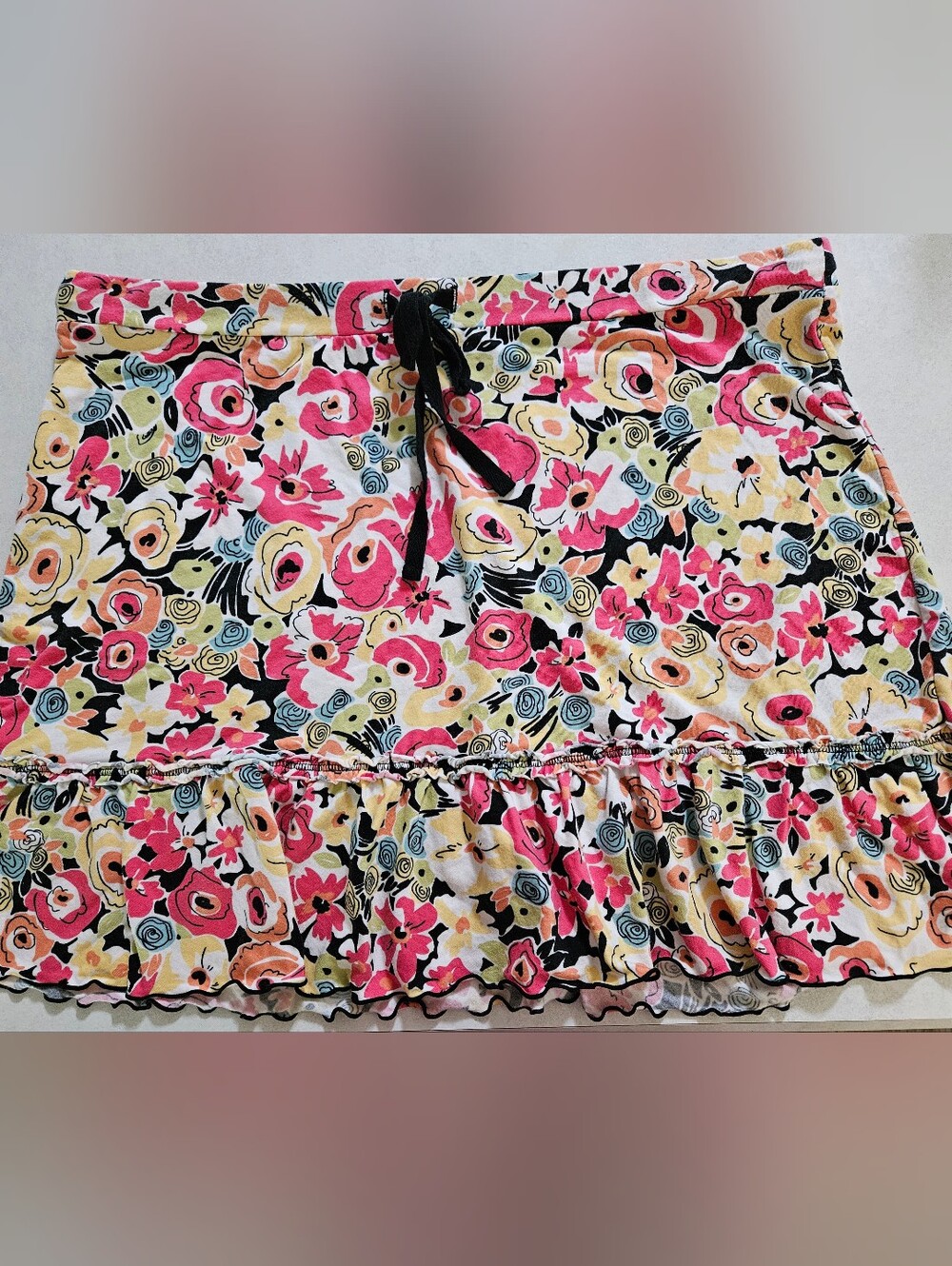 Fun Ann Taylor Loft Skirt, Medium, Bright Pastel Florals